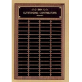 Perpetual Series Walnut Plaque w/ 12 Individual Plates (9"x12")